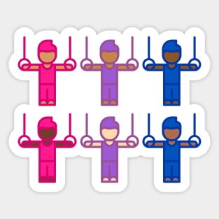 BISEXUAL RINGS Sticker